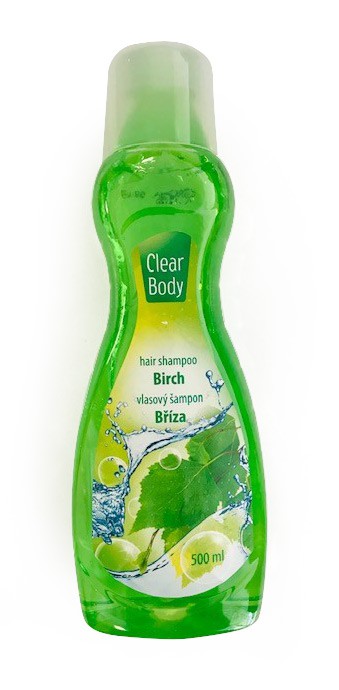 Clear Body Šampon Bříza 500ml | Kosmetické a dentální výrobky - Vlasové kosmetika - Šampony na vlasy